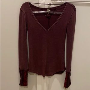 Free people long sleeve shirt
